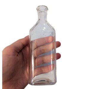 Vintage Apothecary Medicine Bottle Jar Glass Measuring Scale Empty No Cap
